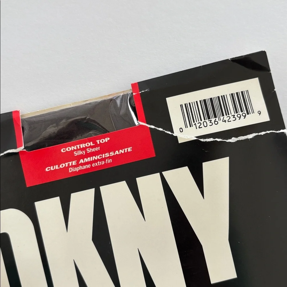Vintage‎ Donna Karan DKNY Control Top Silky Sheer Pantyhose Chocolate Brown 113